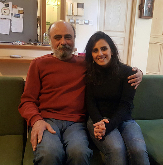 With composer Mohammad-Reza Darvishi